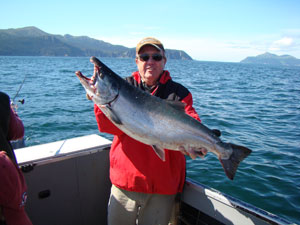 Silver Salmon Fishing Charters in Homer Alaska with Catch A Lot Charters